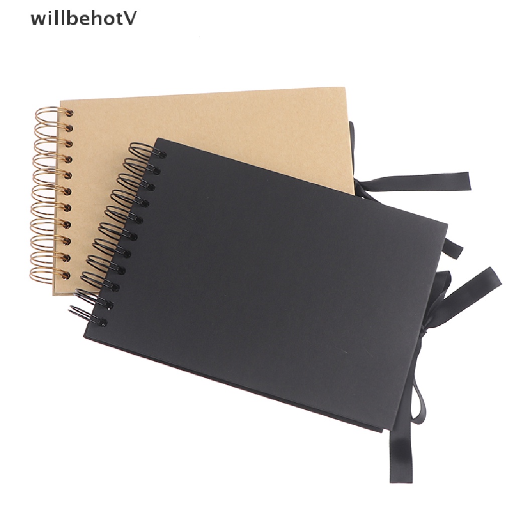 Album ảnh 80 trang A5 màu đen dùng làm thủ công DIY tùy chọn màu sắc