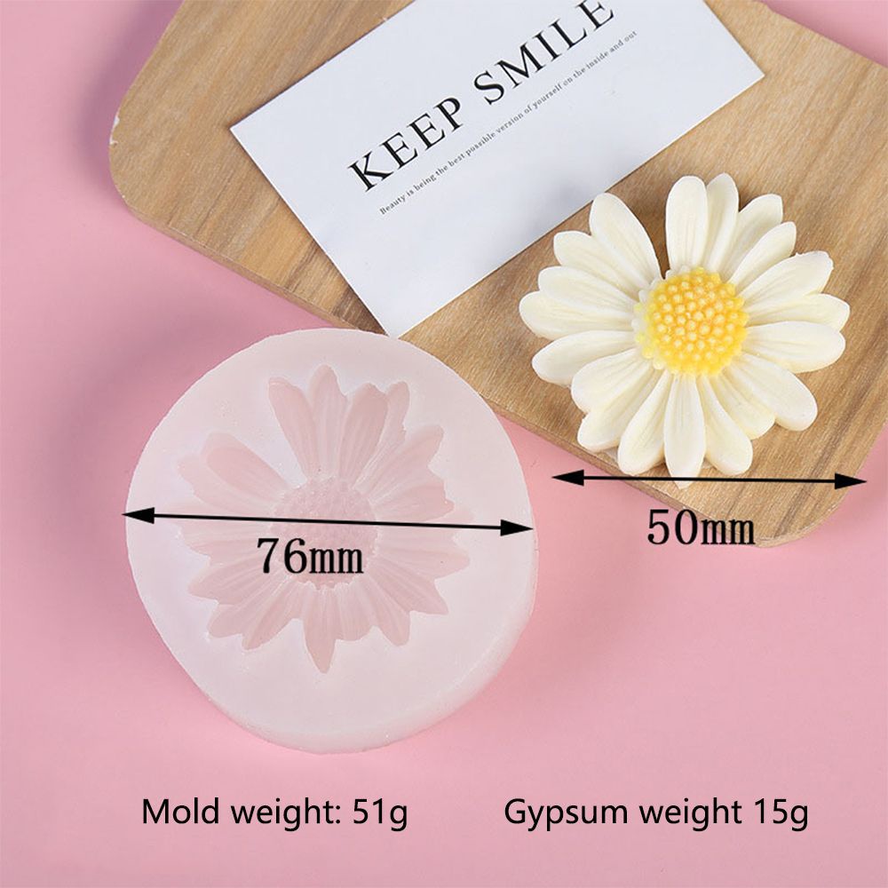 CONOPERY Khuôn silicone làm bánh tạo hình hoa cúc sáng tạo DIY