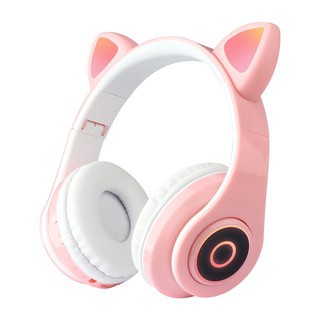 Tai Nghe Bluetooh Tai Mèo Đủ Màu, Headphone Tai Mèo Dễ Thương Không Dây Có Đèn Led Có Mic - [ PK.Tốt - BH 12 Tháng ] | BigBuy360 - bigbuy360.vn