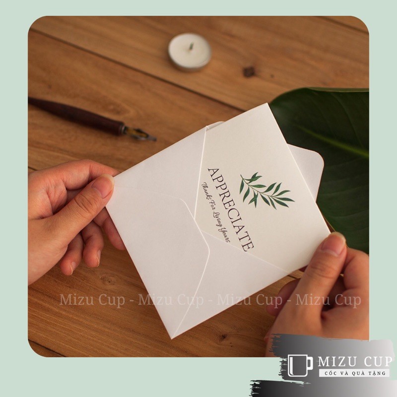 [Mizu Cup] Thiệp cao cấp chúc ngày lễ, sinh nhật, kỉ niệm đặc biệt phong cách bắc Âu