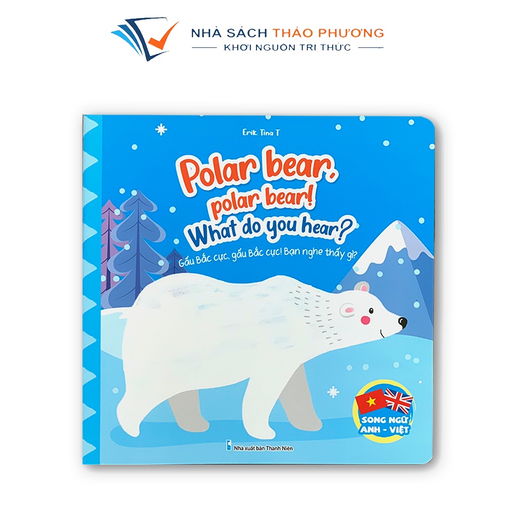 Sách - Truyện song ngữ Anh - Việt - Gấu Bắc cực, Gấu nhỏ, Gấu trúc, Gấu nâu (bộ 4 cuốn)