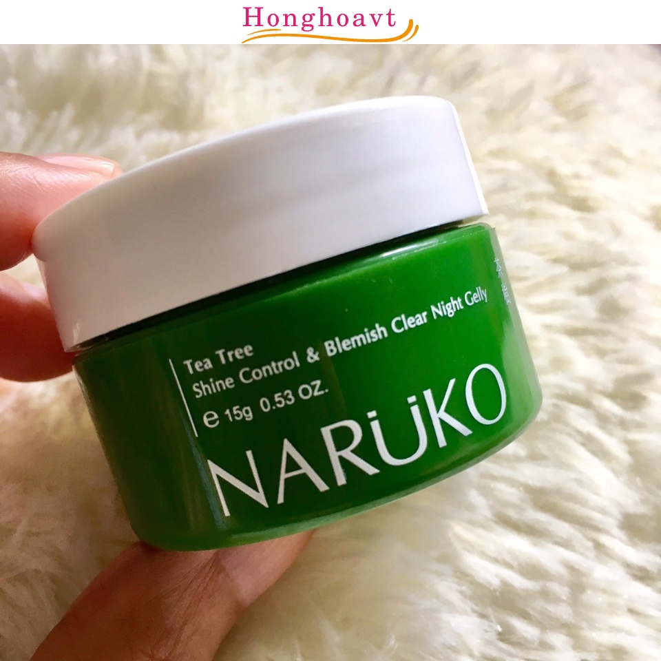 Mặt Nạ Ngủ Naruko Tea Tree Shine Control & Blemish Clear Night Gelly 80g Chiết Xuất Tràm Trà Chăm Sóc Da Mụn-honghoavt