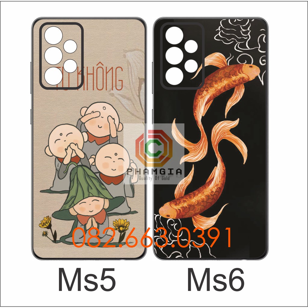 Ốp lưng Samsung A52 (4G/5G) / A72 (4G/5G)  dẻo đen in hình thư pháp bảo vệ cam (P2)