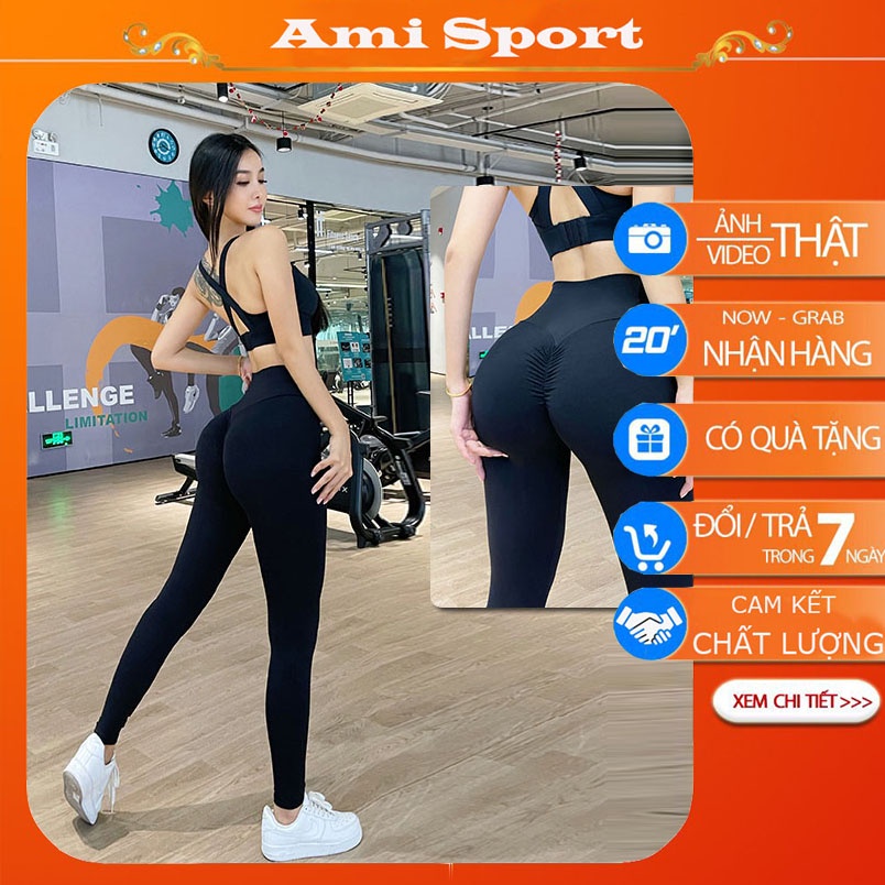 Quần thể thao nữ dài nâng mông tôn dáng tập Gym, Yoga, vải co giãn thoáng mát, thấm hút mồ hôi B18