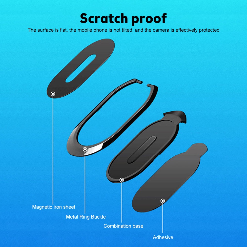 Nhẫn đỡ điện thoại VIRWIR nam châm siêu mỏng thích hợp cho iPhone iOS Android