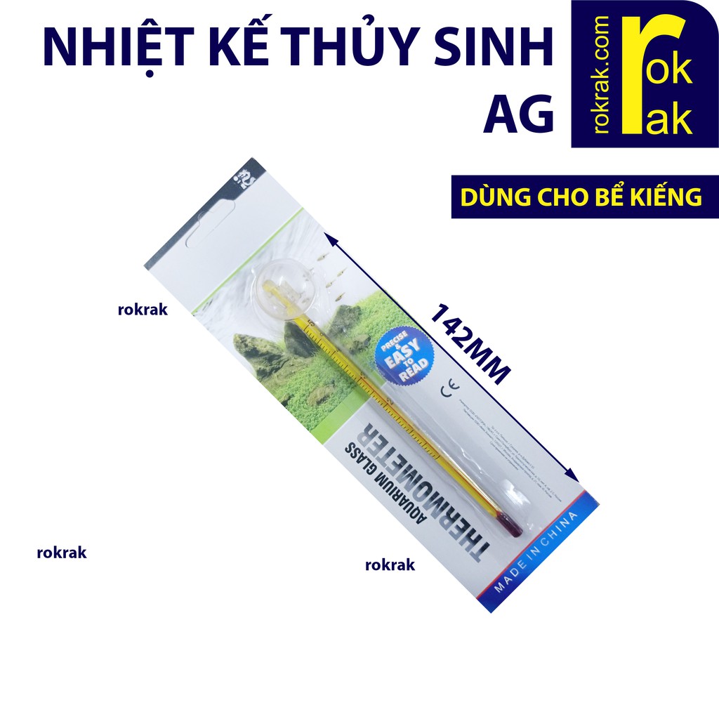 Nhiệt kế thủy ngân cho hồ cá hoặc bể thủy sinh
