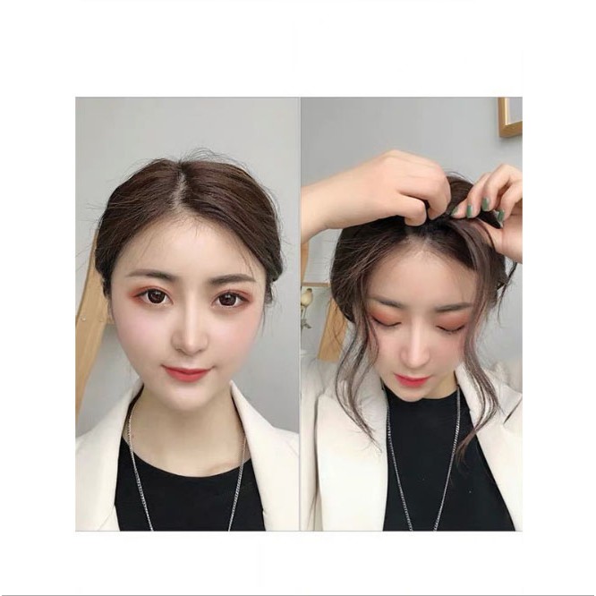 [TÓC THẬT]Tóc kẹp mái dài - Phong cách Hàn Quốc
