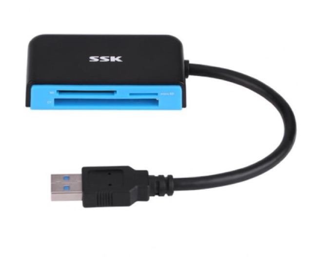 Đầu đọc thẻ nhớ 2.0 và 3.0 đa năng SSK SCRM330 USB