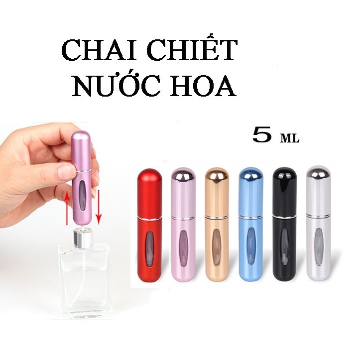 Chai chiết, chiếc nước hoa, lọ chiết nước hoa mini 5ml tự động dạng xịt