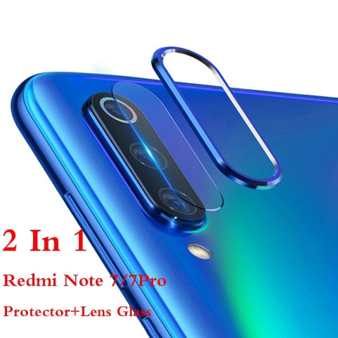 Ốp lưng hợp kim nhôm kèm kính cường lực camera cho Redmi Note 7 / 7 Pro