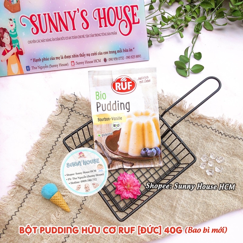 Bột pudding hữu cơ Ruf Đức 40g