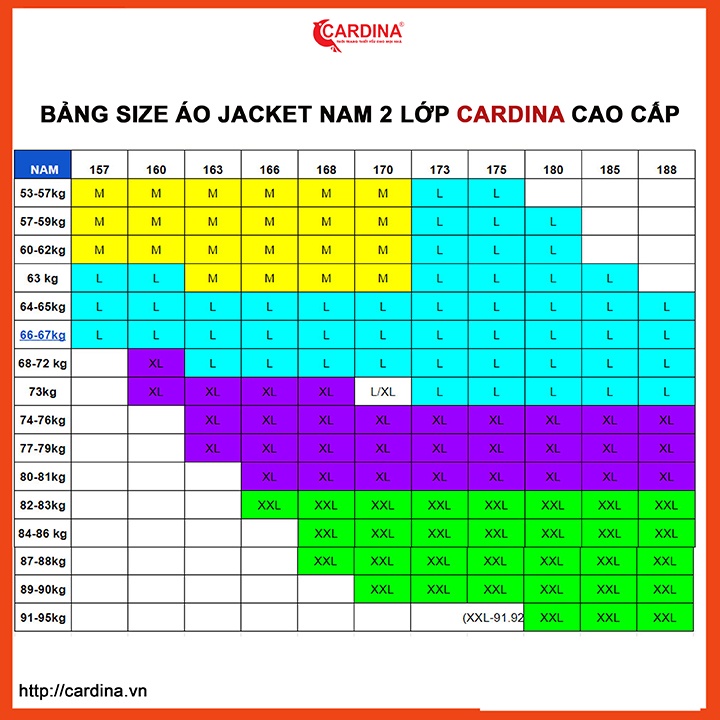 Áo JACKET nam CARDINA chất gió chipu cao cấp 2 lớp chống nước kiểu dáng trẻ trung JM.