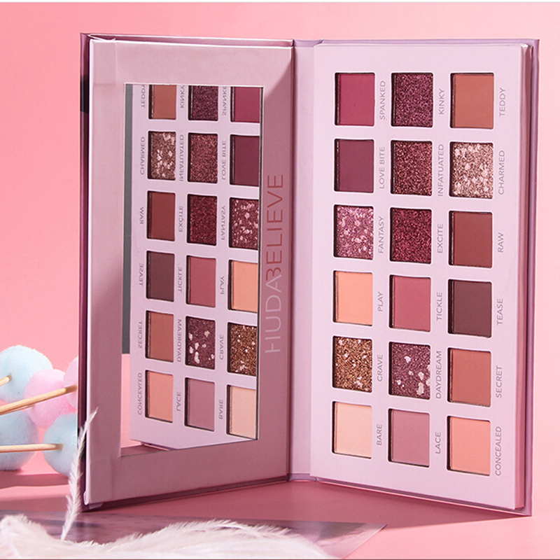 (Hàng Mới Về) Bảng Phấn Mắt 18 Màu Sắc Hiệu Ứng Lì / Ánh Nhũ Sgmy Beauty Creations Tease Me