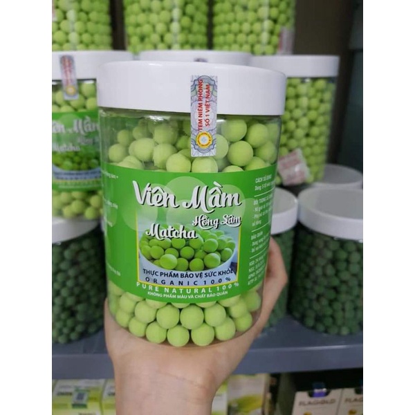 Viên mầm đậu nành hồng sâm matcha tăng size vòng 1,tăng sinh lý