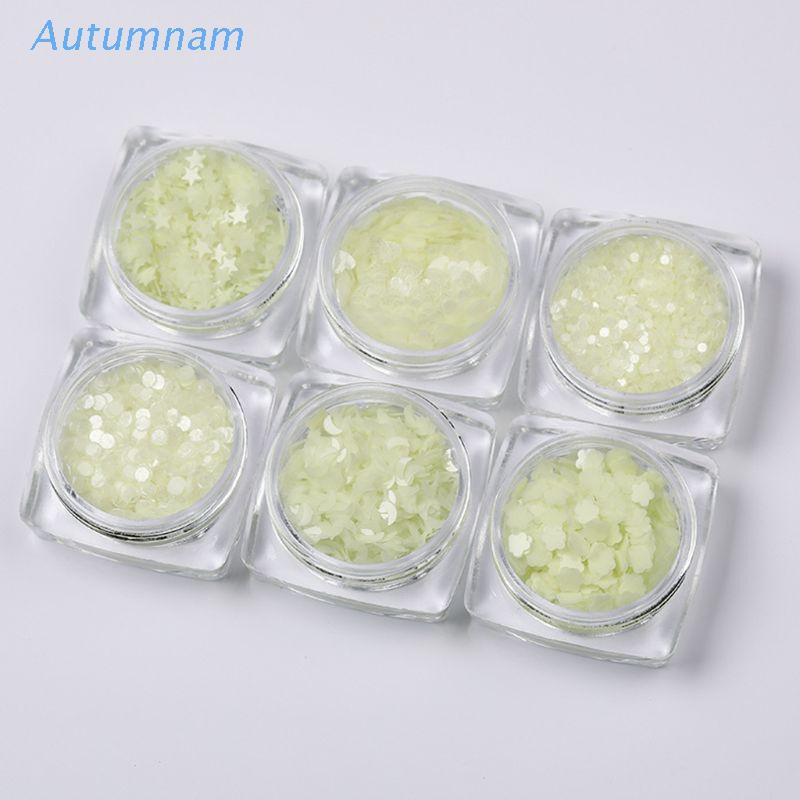 [Hàng mới về] Kim tuyến dạ quang lấp lánh trang trí móng tay nghệ thuật độc đáo