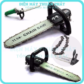 Lam cưa xích gắn máy mài cầm tay, lam xích máy cưa mini giá rẻ Loại 1
