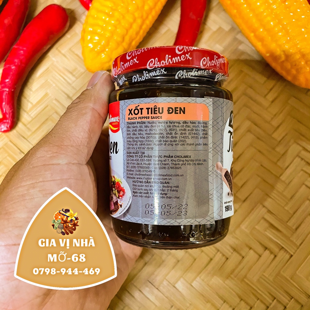 Sốt tiêu đen Cholimex- trọng lượng 190gr