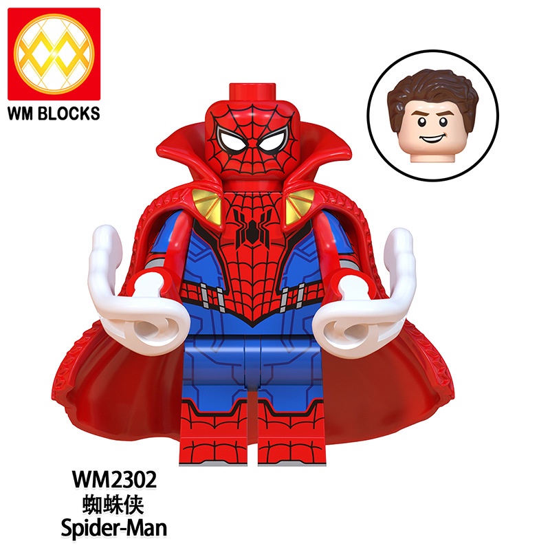 Minifigures Mẫu Nhân Vật  DC MCU Người Nhện Spiderman Thor Thanos Phiên Bản Zombie WM6132