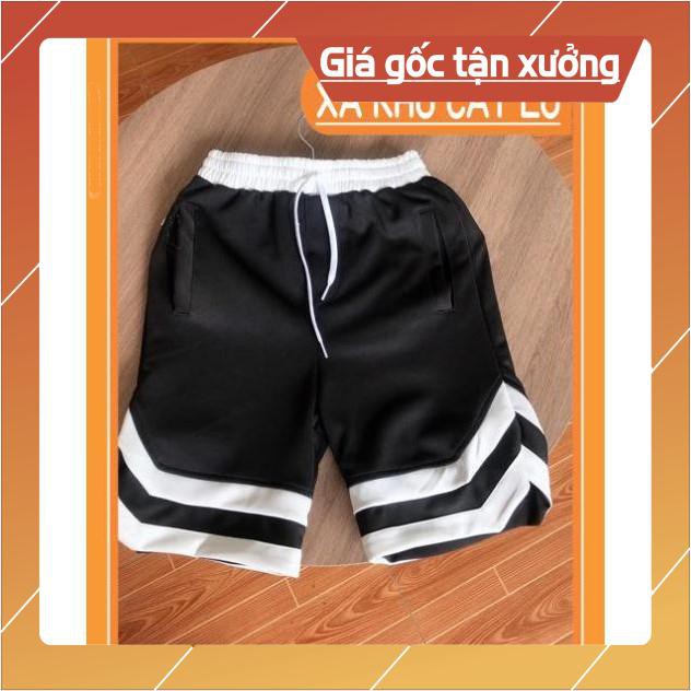 [FREESHIP][[Hình Thật]]-Quần Short Bóng Chày Viền Chữ V cạp trắng