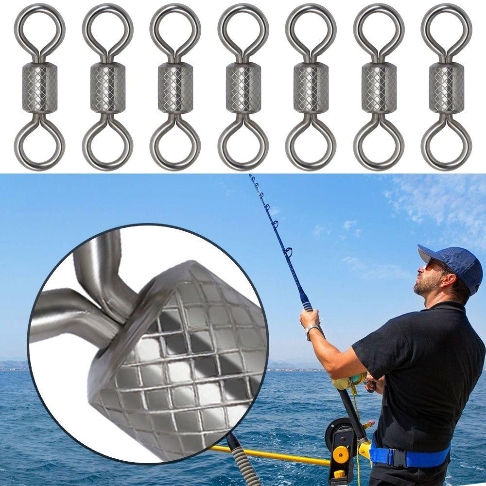 Móc Nối Xoay Câu Cá Bằng Thép Không Gỉ Chất Lượng Cao