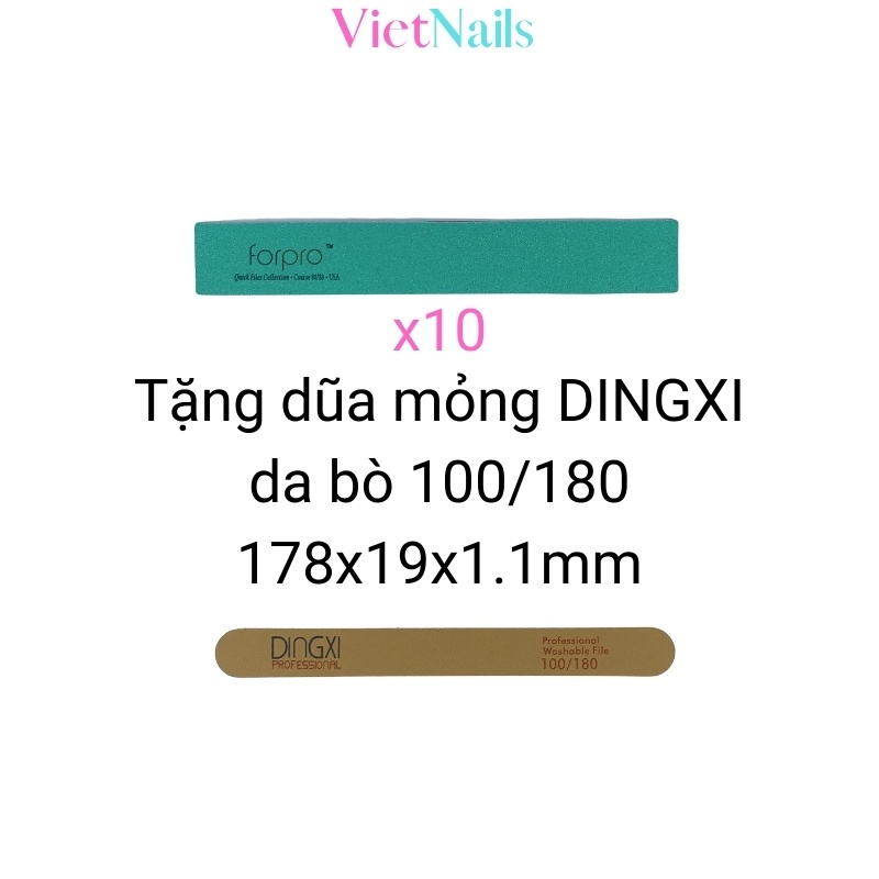 Dũa Phá Bột Phá Gel Forpro Nhám Xanh Nhập Cao Cấp Độ Nhám 80/80 Dành Cho Thợ Nail Chuyên Nghiệp