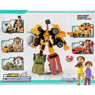 [Khai trương giảm giá] Đồ chơi Robot 5 trong 1 War Engineering - Lắp ráp xe công trình biến hình Robot
