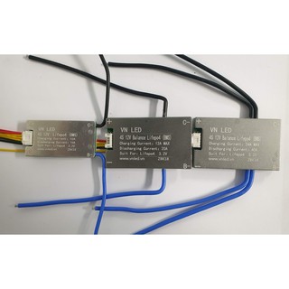 Mạch bảo vệ và cân bằng BMS cell Lithium Li-ion, Lifepo4 4S - 12V -10A-20A-40A -50A-60A, dùng cho thiết bị dùng pin 12v