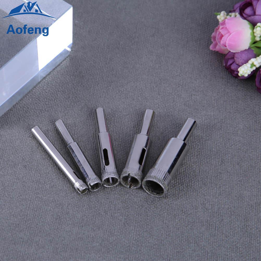 ✿Ready Stock✿[aofeng]5pcs Diamond Coated Core Hole Saw Tiles Marble Glass Ceramic Cut Bit Tool