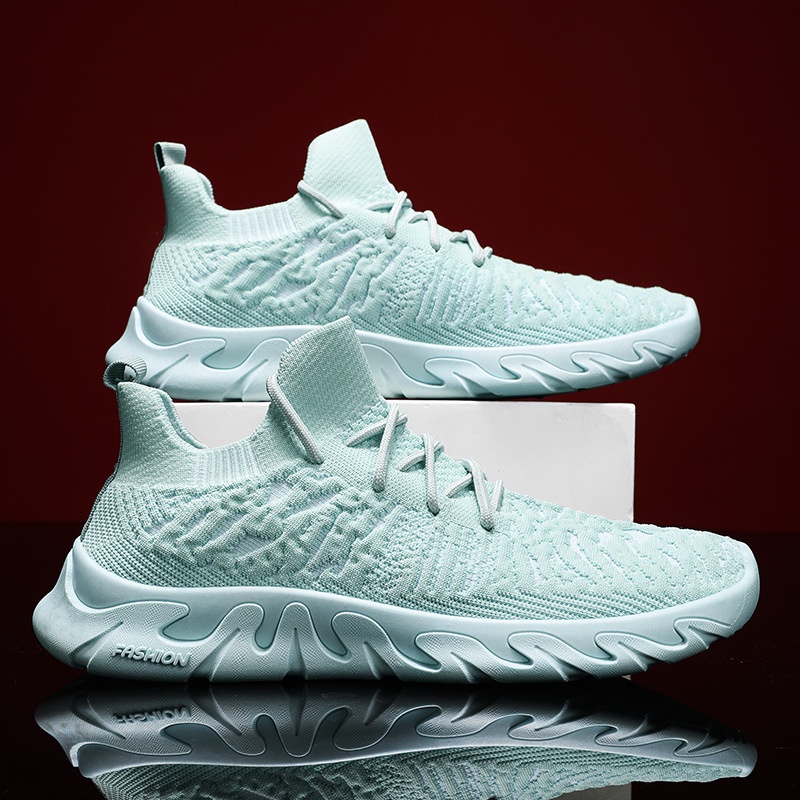 Giày Sneaker Mùa Hè 2022 Bằng Vải Dệt Thoáng Khí Họa Tiết Hổ Phong Cách Mới Cho Nam