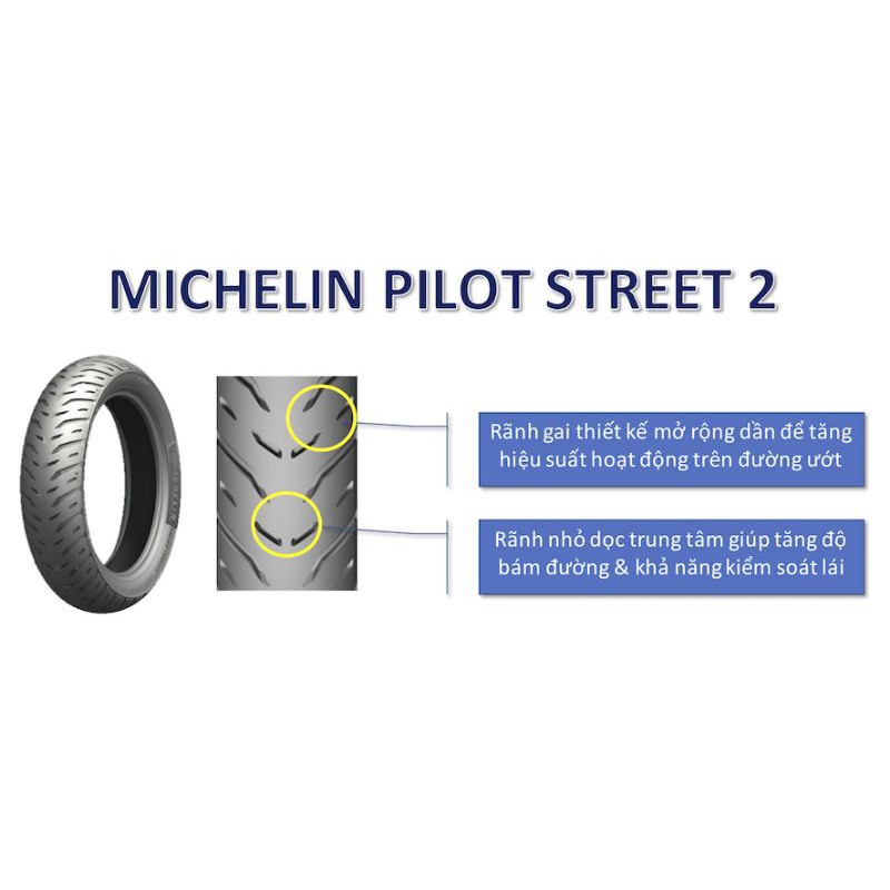 Vỏ Lốp Michelin Pilot Street 2 - Đủ Size