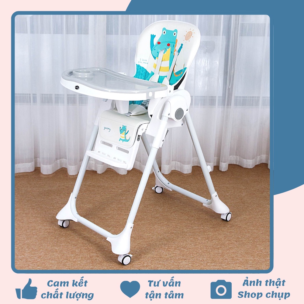 FREE SHIP !!! Ghế ăn dặm cao gấp gọn Mastela 1015-T11 cho bé ghế có 3 vị trí ngả và nhiều nấc điều chỉnh chân ghế