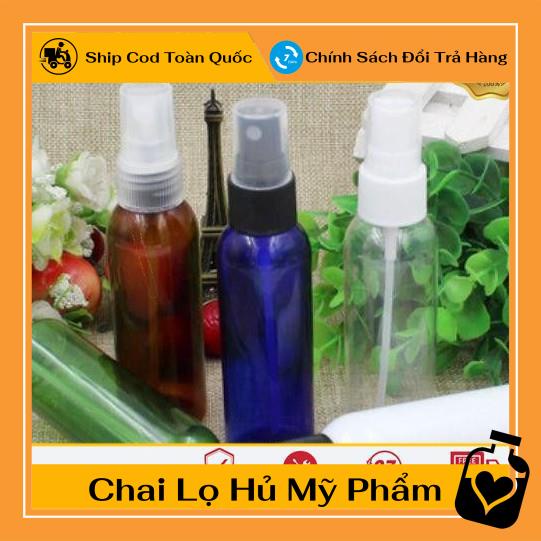 Chai nhựa pet xịt phun sương 30ml/50ml/100ml chiết mỹ phẩm