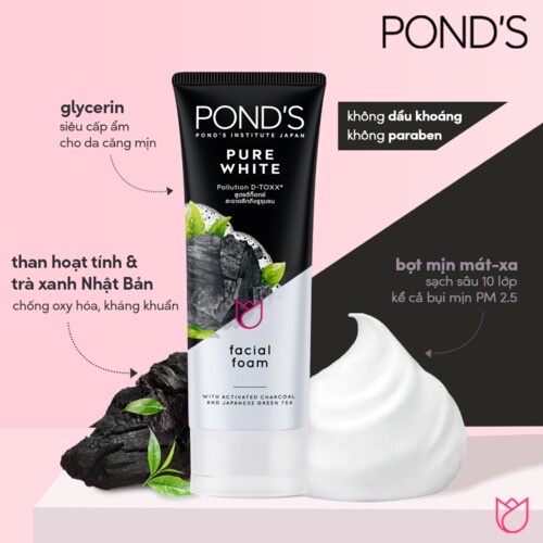 Sữa rửa mặt sáng da Pond’s 100g (date mới).