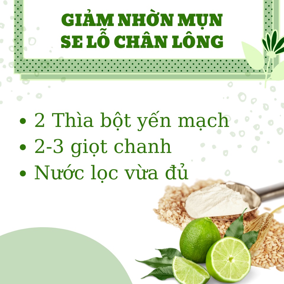 Bột yến mạch nguyên chất ChocoMint dưỡng ẩm, trắng da