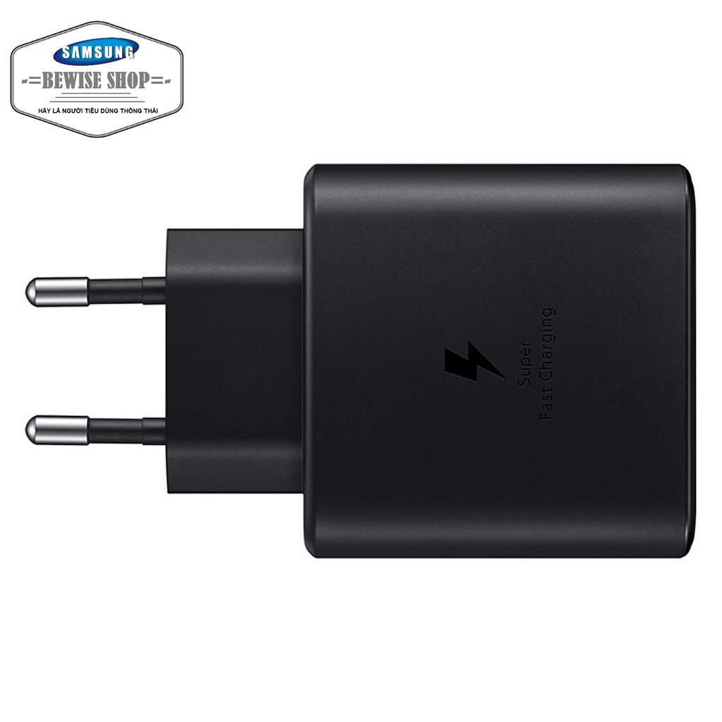 Bộ Sạc Nhanh USB-C SAMSUNG TRAVEL ADAPTER 45W EP-TA845 Kèm Cable 5A 2 Đầu Type C - Hàng Nobox