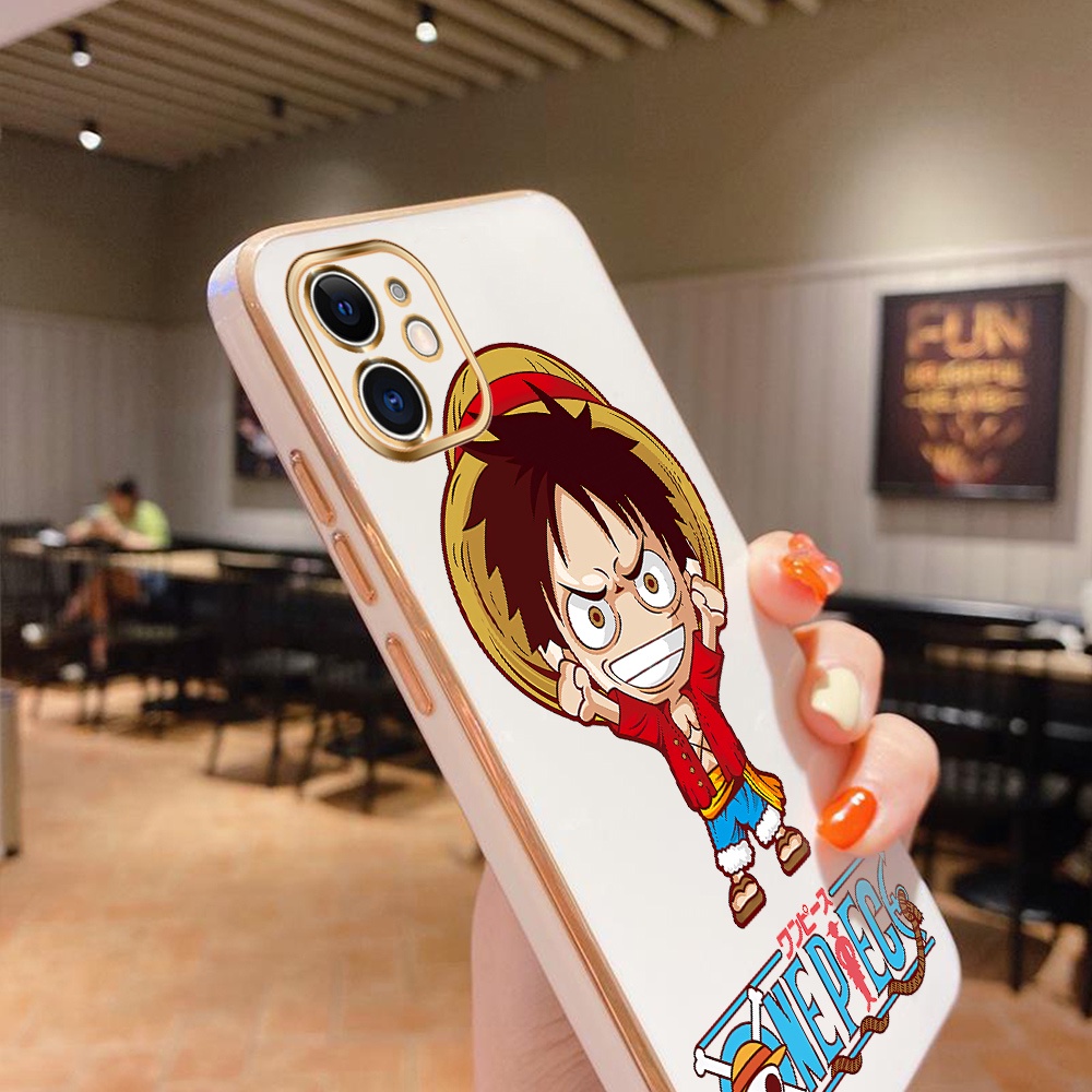 Ốp Điện Thoại Viền Vuông Mềm Họa Tiết Hoạt Hình Luffy Cho Xiaomi Redmi Note 11 Pro 4G/5G 11S Note 11T 5G