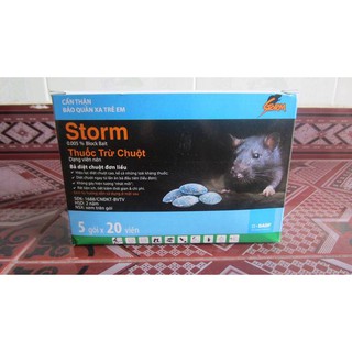 THUỐC DIỆT CHUỘT STORM (hộp-5 gói)