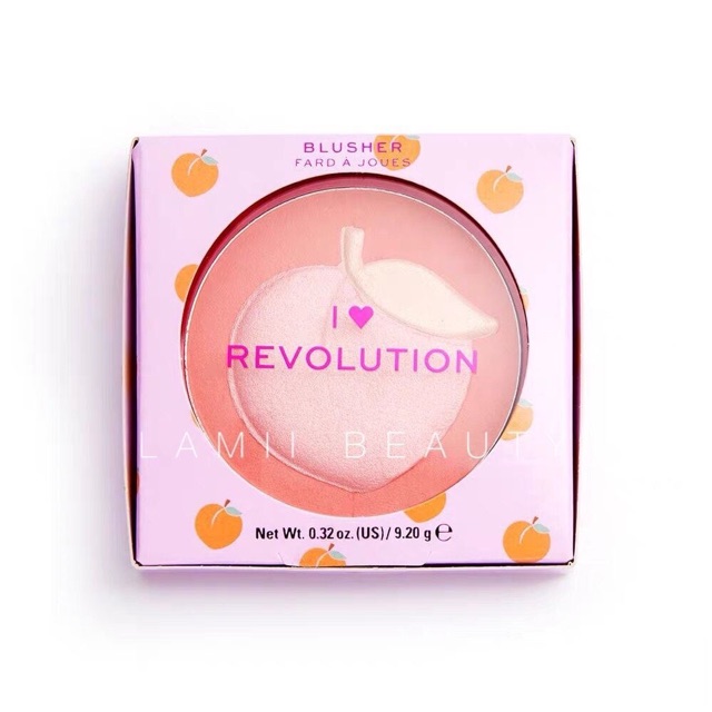 Má hồng, highligh REVOLUTION Fruity Blusher Peach