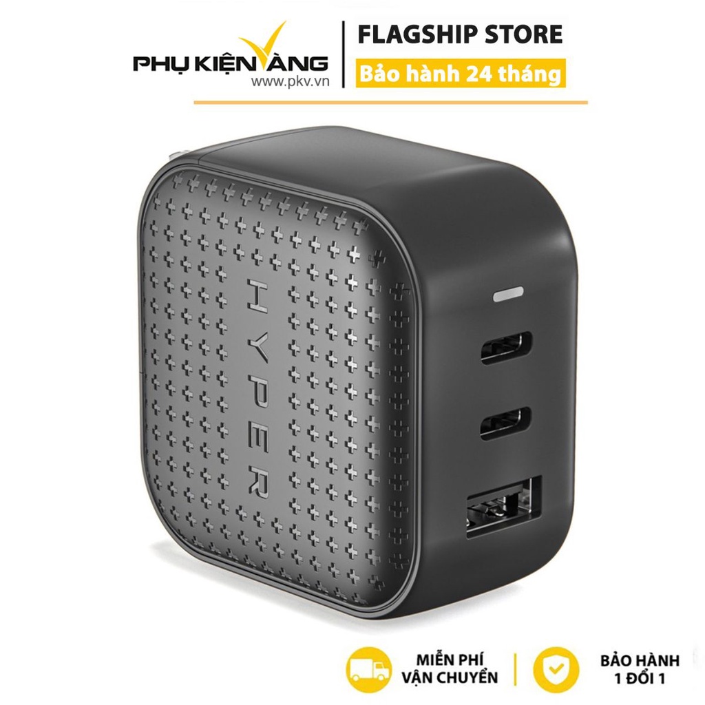 Sạc đa cổng Hyperjuice GaN 66W Charger Smallest - Nhỏ nhất thế giới (HJ265) - Hàng Chính Hãng