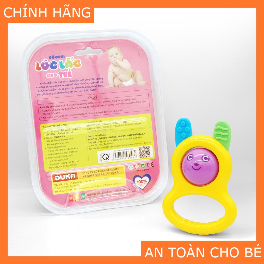 Đồ Chơi DUKA Lúc Lắc Cho Trẻ : Chuông Con Thỏ