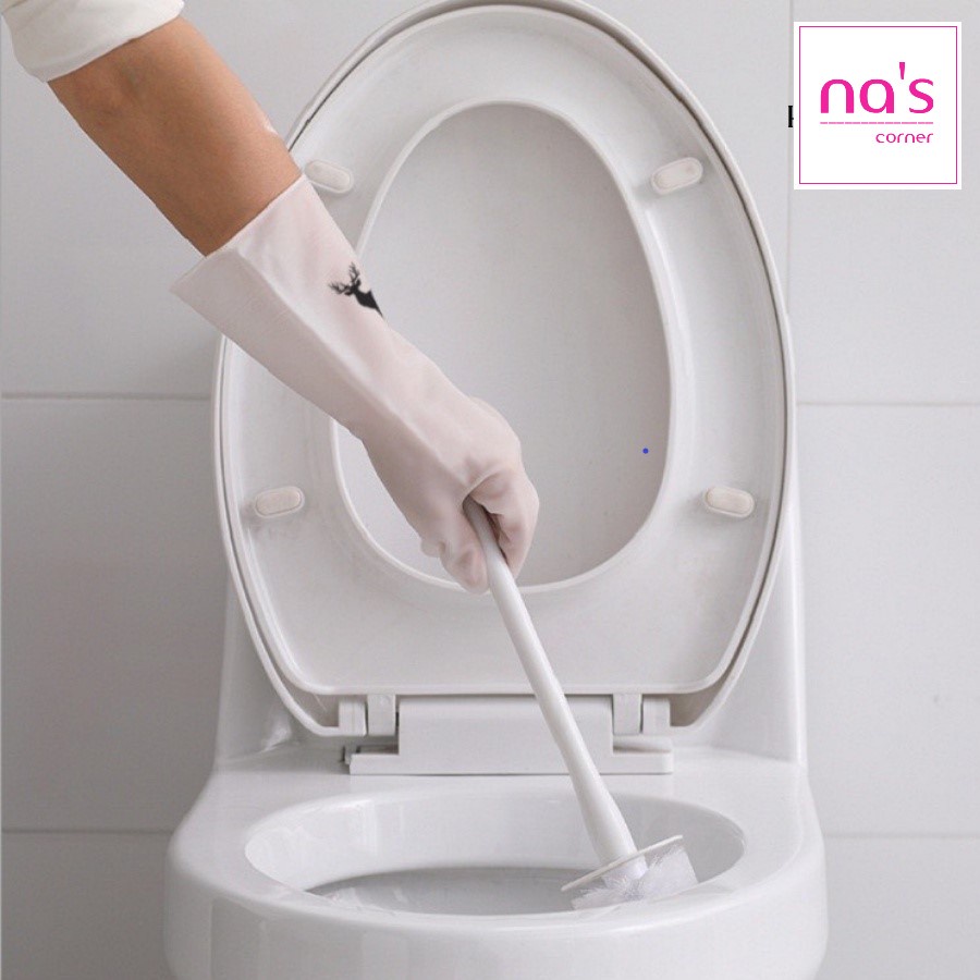 Găng tay cao rửa chén, bao tay rửa chén, găng tay cao su đa năng con hươu
