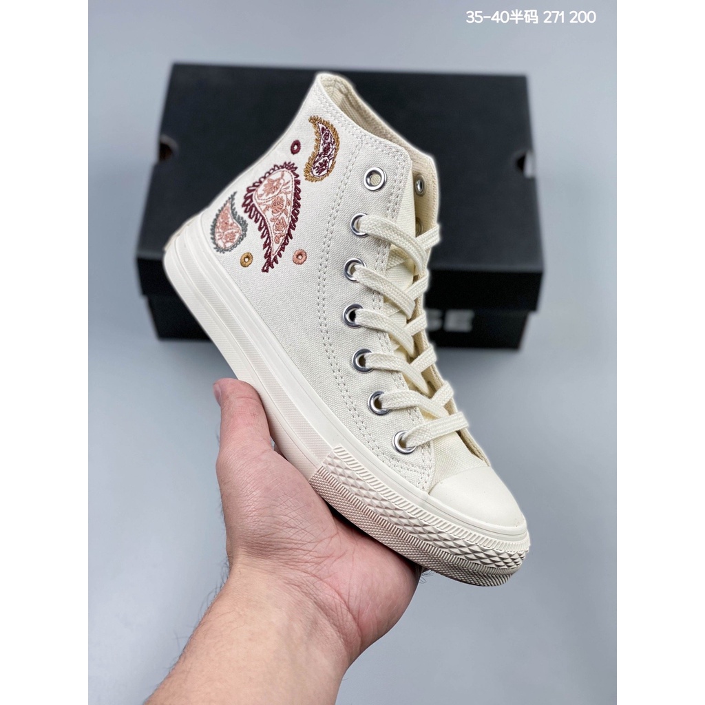 Giày Converse All Star Size 35-40 (36.5 37.5 39.5) 271 200 Họa Tiết Hoa Văn Văn Ngôi Sao