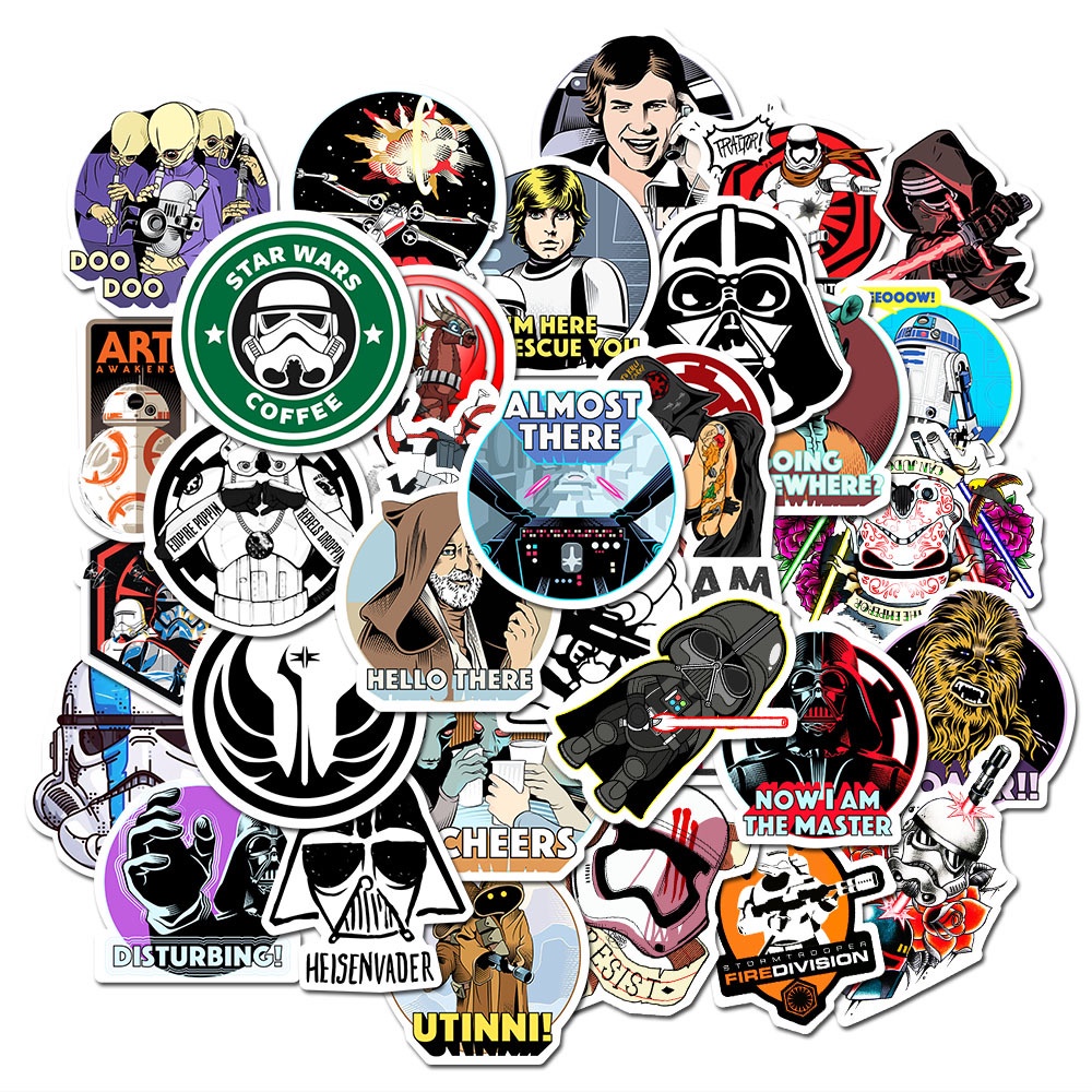 ❉ Star Wars Series 02 Stickers ❉ 50Pcs/Set Movie Cartoon DIY Fashion Mixed Doodle Decals Stickers