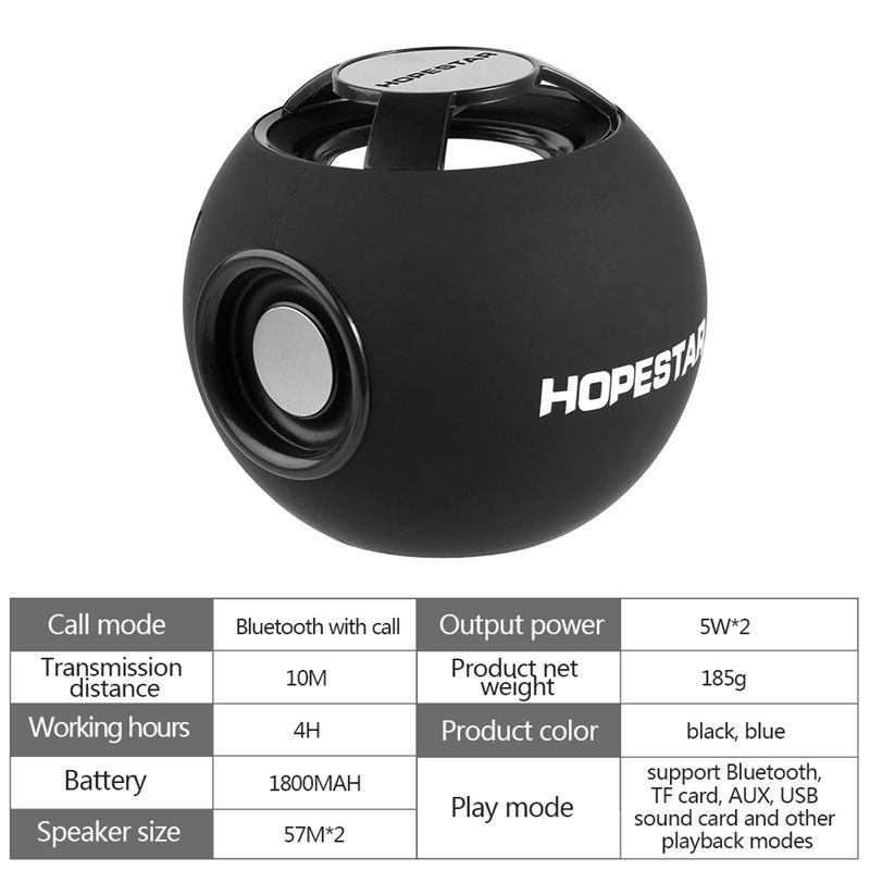 Loa Bluetooth Mini Hopestar H46 âm thanh siêu trầm