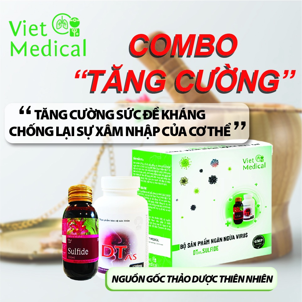 Combo tăng cường Việt Medical thúc đẩy hệ miễn dịch