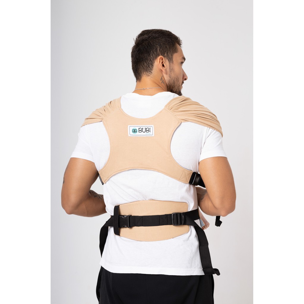 Địu vải BUBI Gen 3 - Be - Cotton 100%