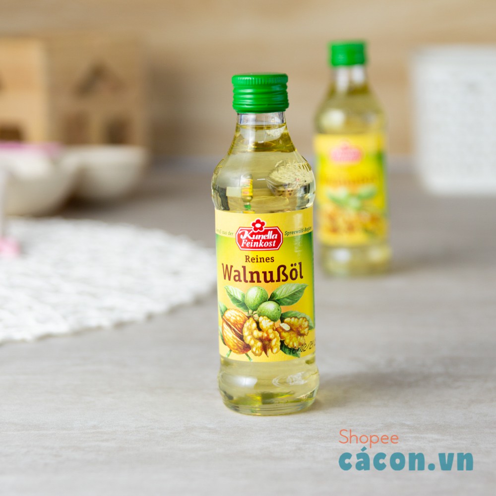 Dầu ăn dặm hoa cải, mè, olive Ajinomoto, óc chó Đức, macca