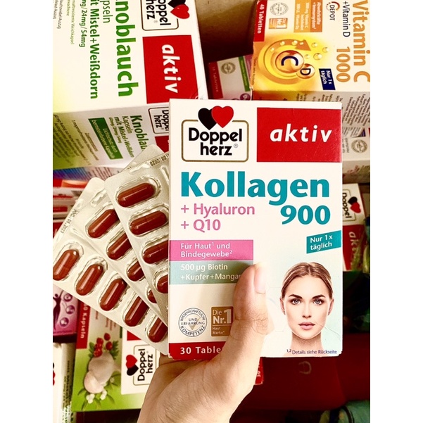 Collagen thủy phân Chống lão hóa DoppelHerz Kollagen 900