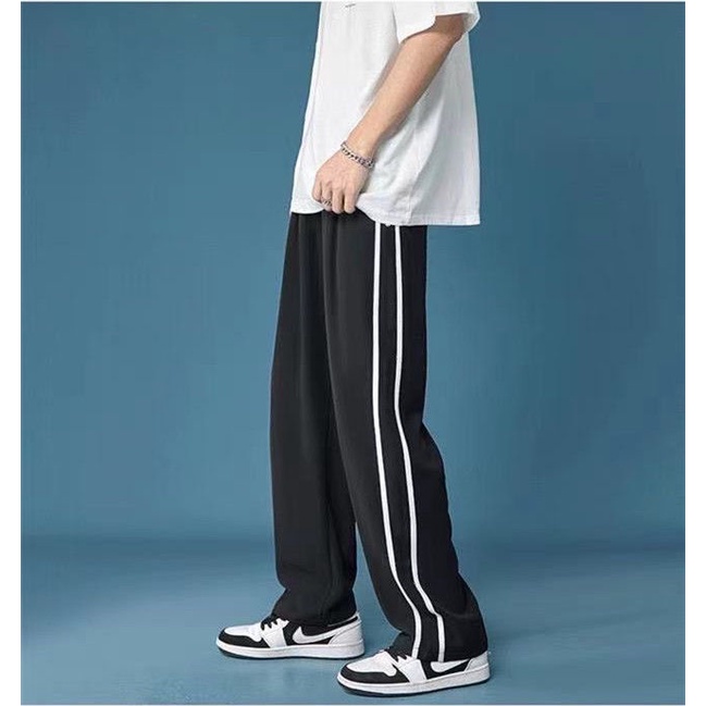 Quần Thể Thao Ống Rộng Màu Trắng Thời Trang Mùa Hè Hàn Quốc Mới 2022 Cho Nữ