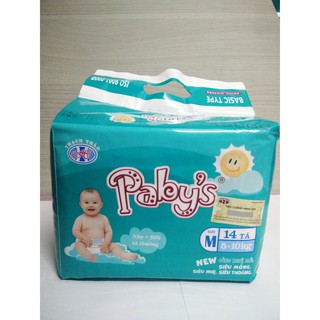cOMBO 2 bịch tã dán Pabys cỡ S49 chiếc / bịch + KM